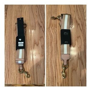 NEW J. Crew Detachable Canvas‎ & Leather Strap In Dusty Rose One Size